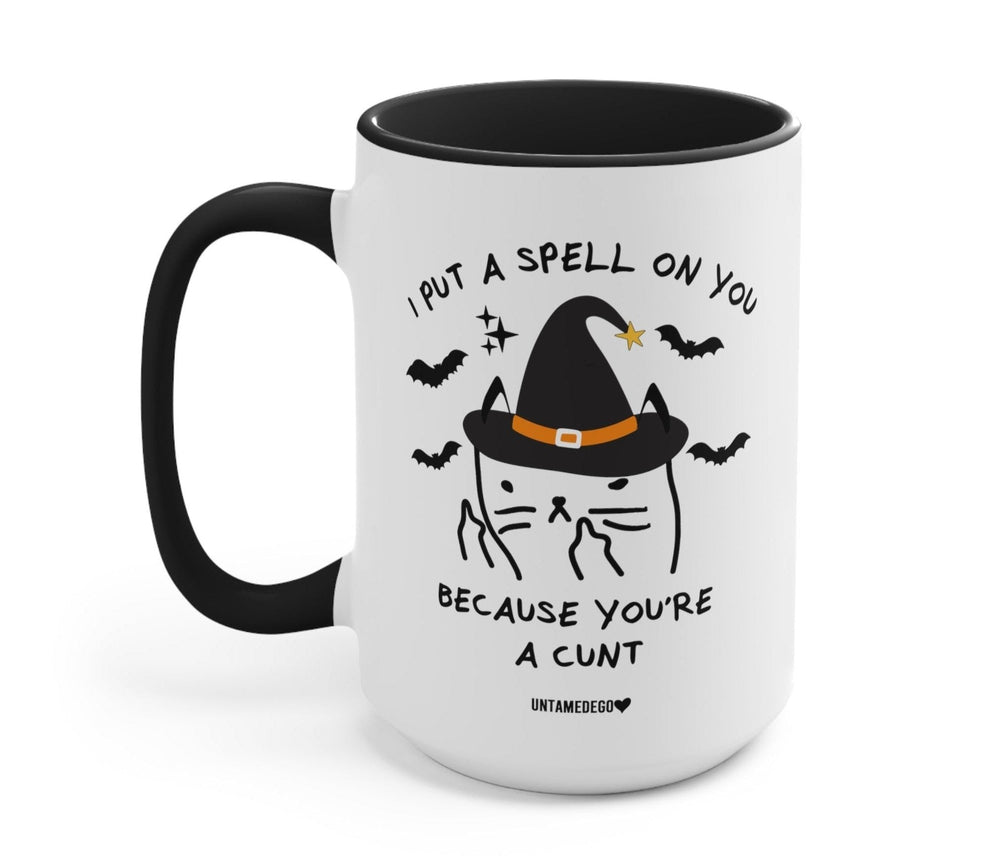 I Put A Spell On You Mean Kitty Halloween Mug (ONLINE ORDER ONLY)