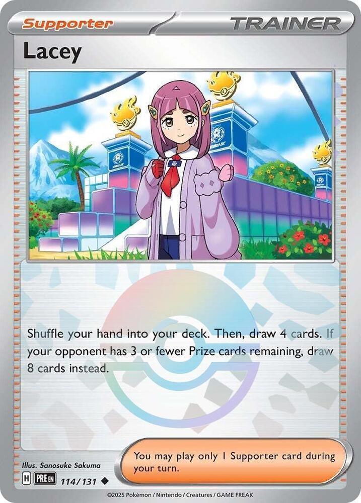 Lacey (114/131) (Poke Ball Pattern) [Scarlet & Violet: Prismatic Evolutions] (Online Only)