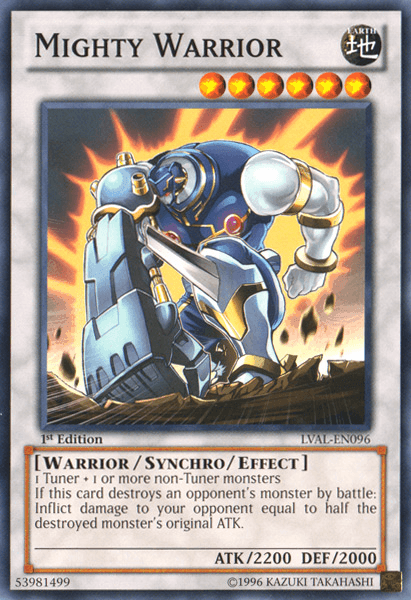 Mighty Warrior [LVAL-EN096] Common (ONLINE ORDER ONLY)