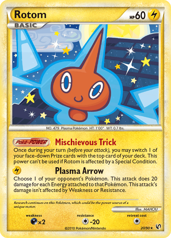 Rotom (20/90) [HeartGold & SoulSilver: Undaunted] (Online Only)