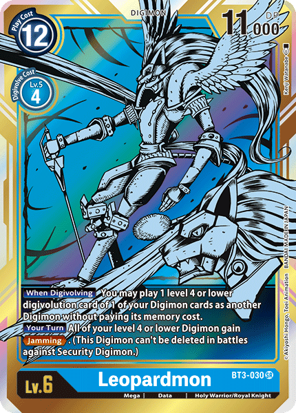 Leopardmon [BT3-030] (Alternate Art) [Release Special Booster Ver.1.0] (ONLINE ORDER ONLY)
