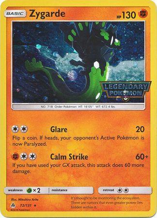 Zygarde (72/131) (Cosmos Holo) [Sun & Moon: Forbidden Light] (Online Only)