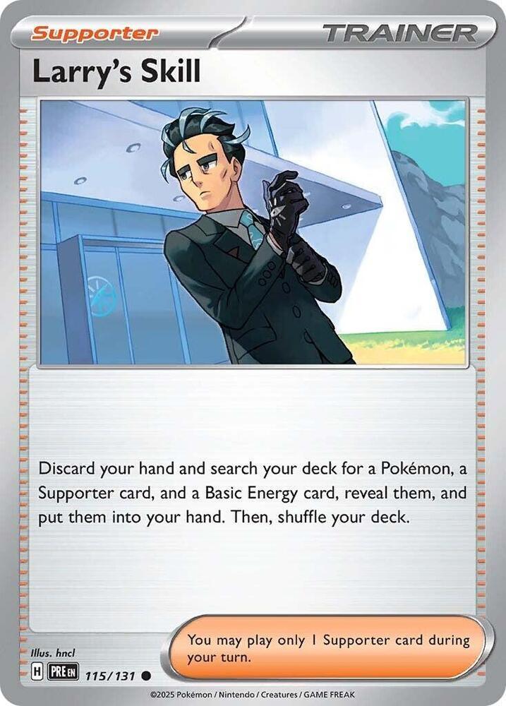 Larry's Skill (115/131) [Scarlet & Violet: Prismatic Evolutions] (Online Only)