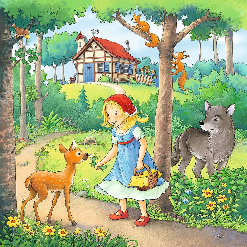 Puzzle: Rapunzel, Red Riding Hood, and The Frog Prince