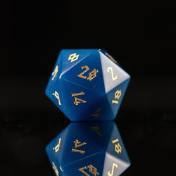 Blue Agate Stone Dice Set (ONLINE ORDER ONLY)
