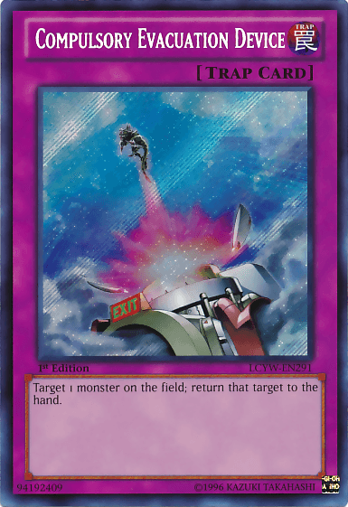 Compulsory Evacuation Device [LCYW-EN291] Secret Rare (ONLINE ORDER ONLY)