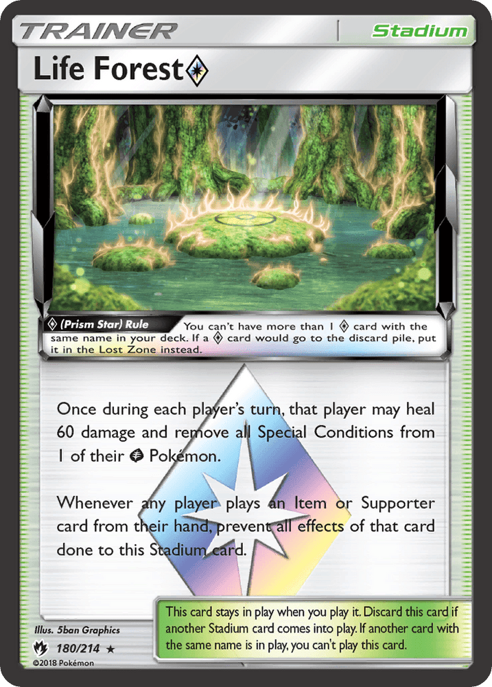 Life Forest (180/214) (Prism Star) [Sun & Moon: Lost Thunder] (Online Only)