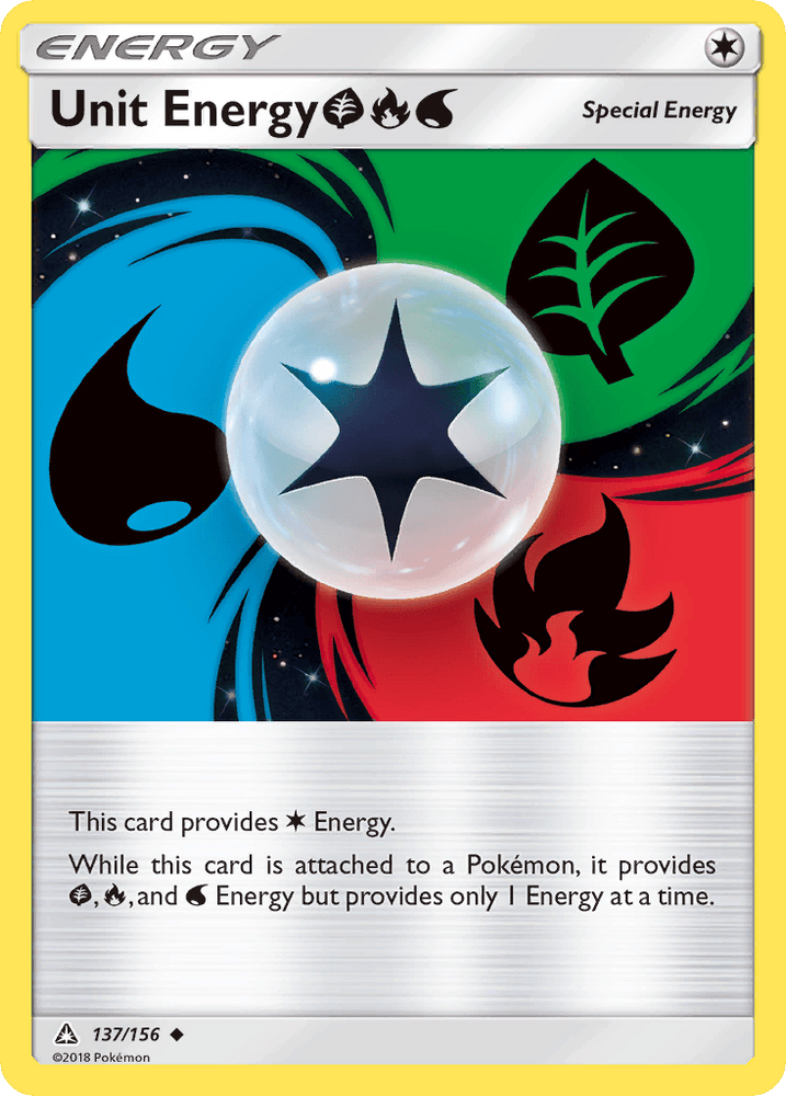 Unit Energy (137/156) (Grass, Fire, Water) [Sun & Moon: Ultra Prism] (Online Only)