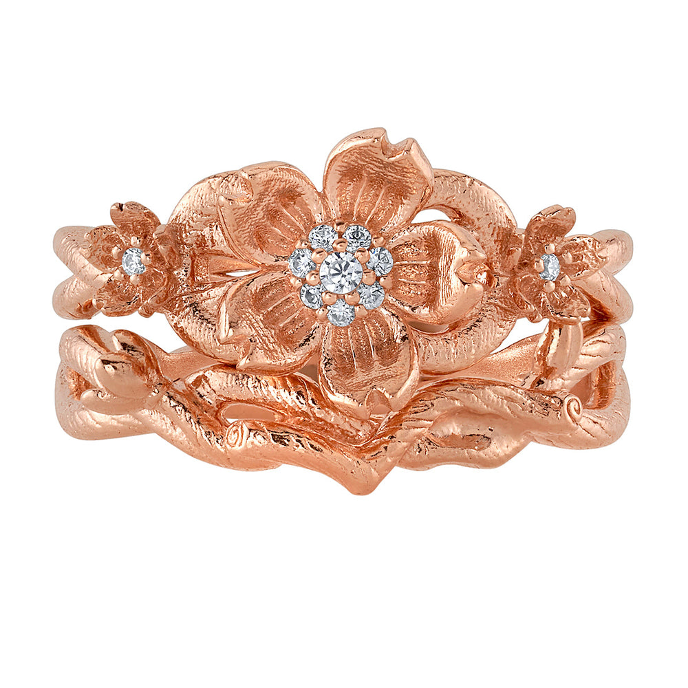 Disney X RockLove DISNEY MULAN Mulan Cherry Blossom Stacker Rings (ONLINE ORDER ONLY)