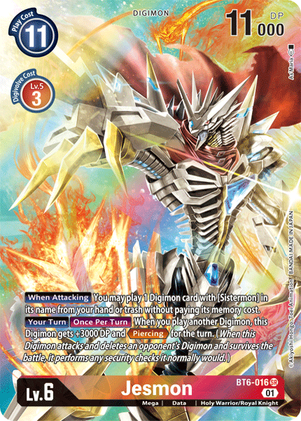 Jesmon [BT6-016] (Alternate Art) [Double Diamond] (ONLINE ORDER ONLY)