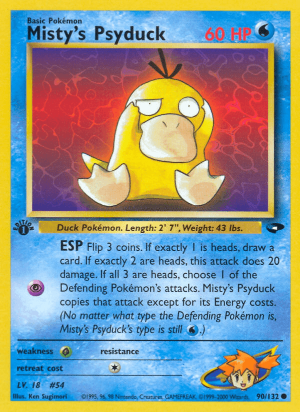 Misty's Psyduck (90/132) [Gym Challenge 1st Edition] (Online Only)