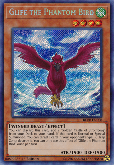 Glife the Phantom Bird [BLRR-EN008] Secret Rare (ONLINE ORDER ONLY)