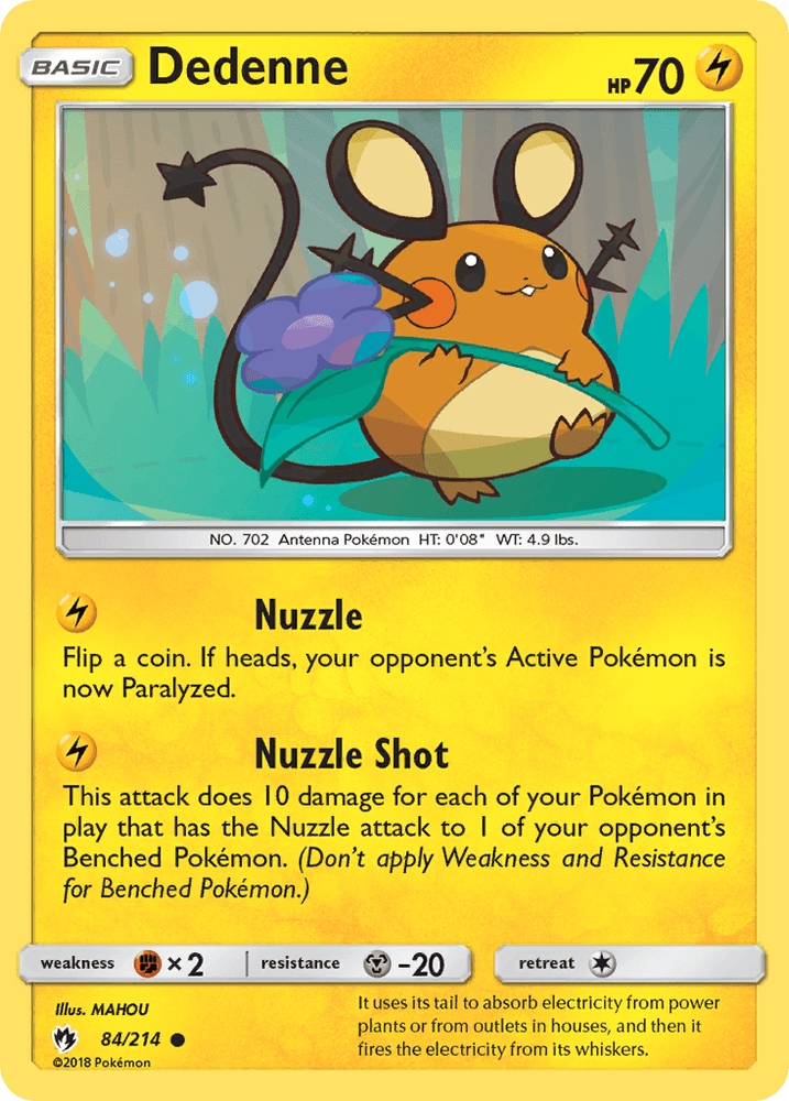Dedenne (84/214) [Sun & Moon: Lost Thunder] (Online Only)
