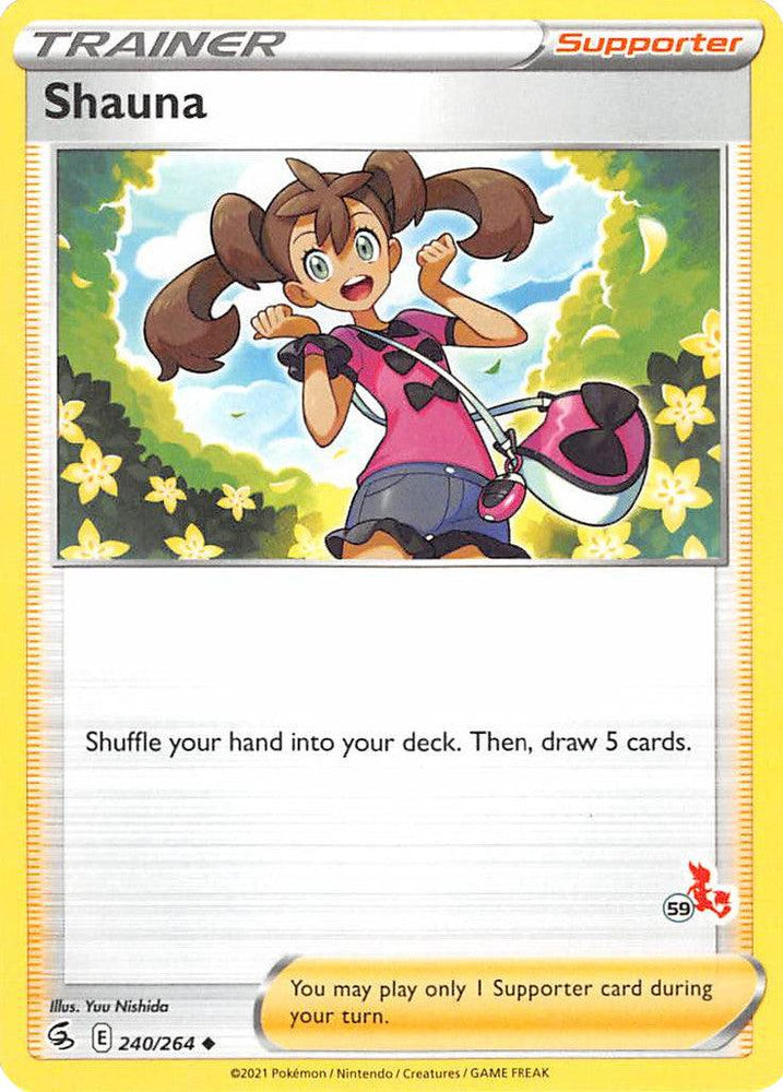 Shauna (240/264) (Cinderace Stamp #59) [Battle Academy 2022] (Online Only)