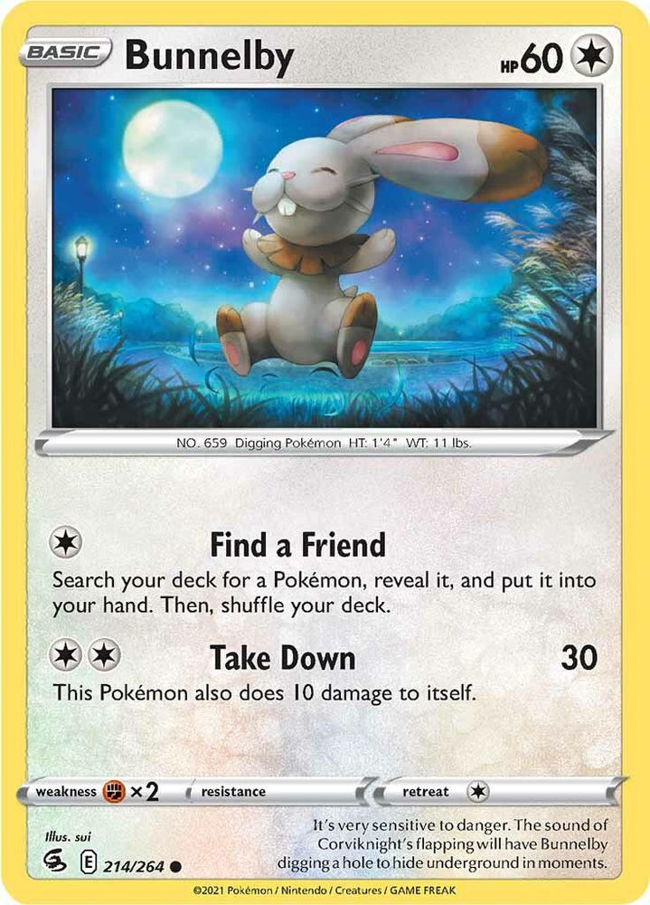 Bunnelby (214/264) [Sword & Shield: Fusion Strike] (Online Only)