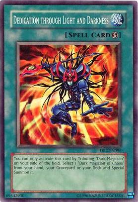 Dedication through Light and Darkness [DR2-EN096] Super Rare (ONLINE ORDER ONLY)