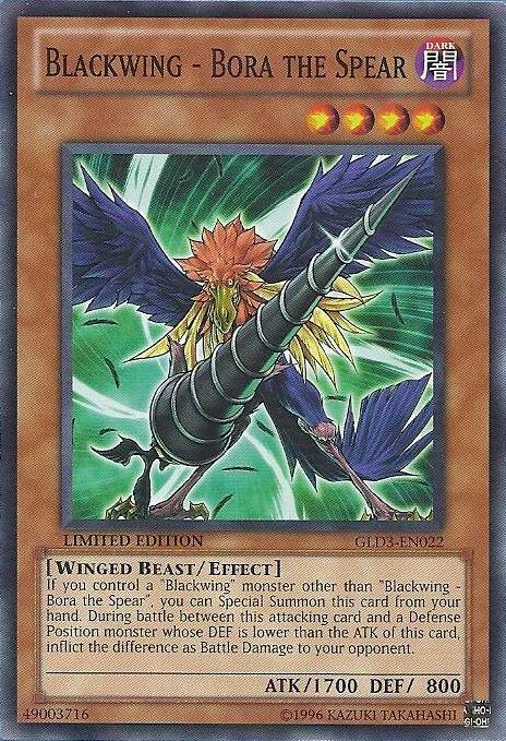 Blackwing - Bora the Spear [GLD3-EN022] Common (ONLINE ORDER ONLY)