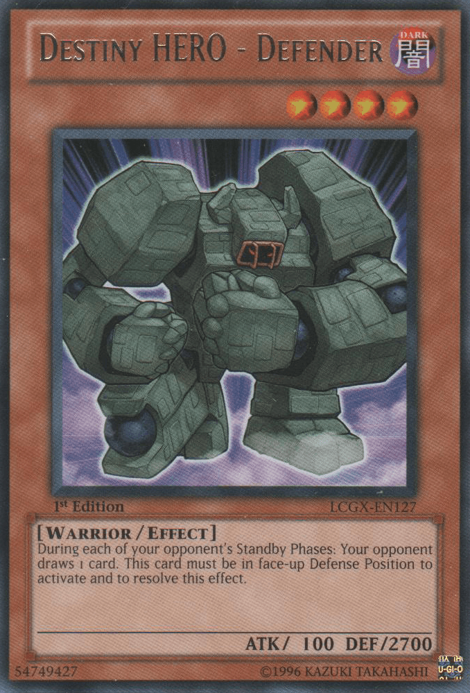 Destiny HERO - Defender [LCGX-EN127] Rare (ONLINE ORDER ONLY)