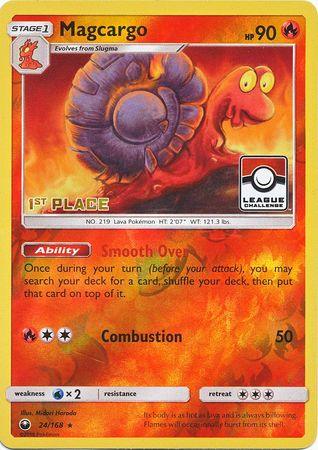 Magcargo (24/168) (League Promo 1st Place) [Sun & Moon: Celestial Storm] (Online Only)