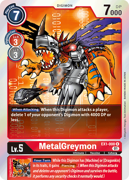 MetalGreymon [EX1-008] [Classic Collection] (ONLINE ORDER ONLY)