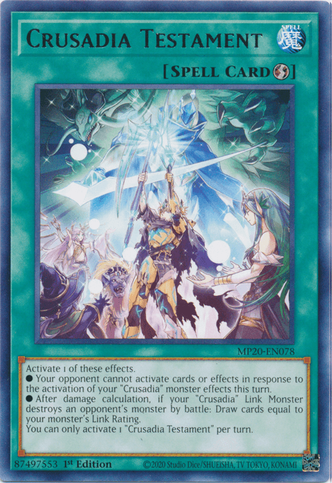 Crusadia Testament [MP20-EN078] Rare (ONLINE ORDER ONLY)