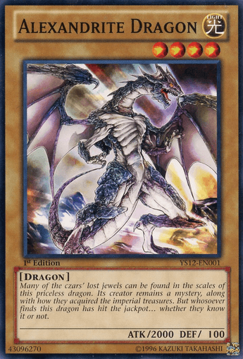 Alexandrite Dragon [YS12-EN001] Common (ONLINE ORDER ONLY)