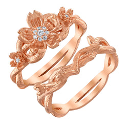 Disney X RockLove DISNEY MULAN Mulan Cherry Blossom Stacker Rings (ONLINE ORDER ONLY)