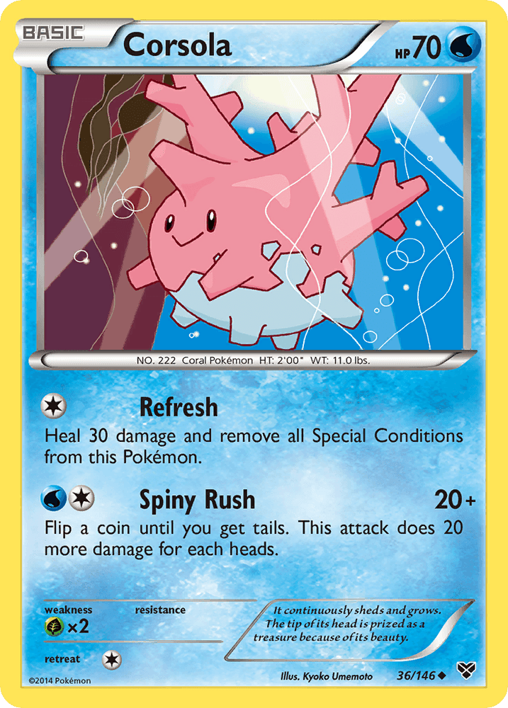 Corsola (36/146) [XY: Base Set] (Online Only)