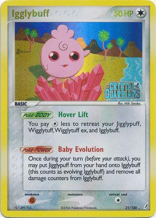 Igglybuff (21/100) (Stamped) [EX: Crystal Guardians] (Online Only)