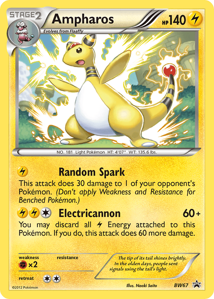 Ampharos (BW67) [Black & White: Black Star Promos] (Online Only)
