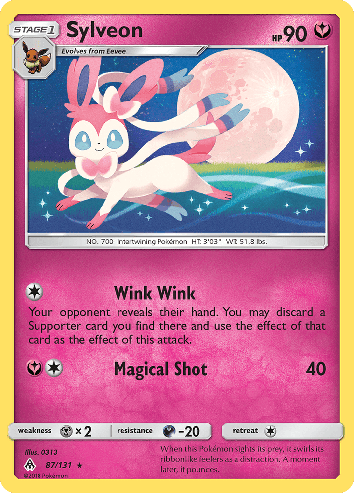 Sylveon (87/131) [Sun & Moon: Forbidden Light] (Online Only)