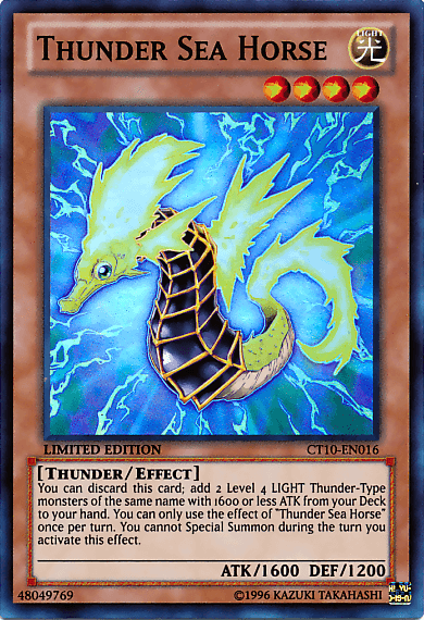 Thunder Sea Horse [CT10-EN016] Super Rare (ONLINE ORDER ONLY)