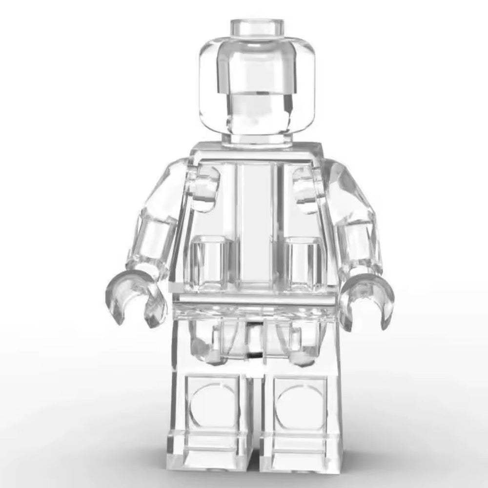 Set of 12 Transparent Minifigures – Clear Minifigs (Adult Builds & Display-Grade) (ONLINE ORDER ONLY)