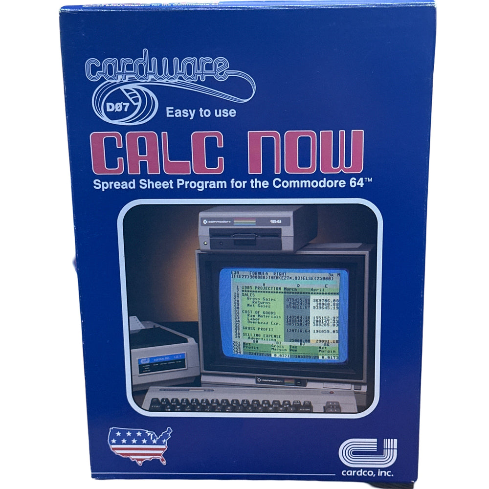 Cardware Calc Now - Commodore 64/128 (Online Order Only)