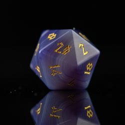 Purple Agate Stone Dice Set (ONLINE ORDER ONLY)