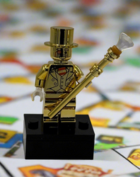 Golden Monopoly Money Man Custom Minifigure (ONLINE ORDER ONLY)