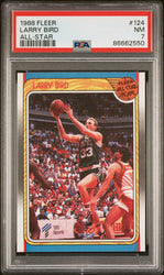 1988 FLEER LARRY BIRD ALL-STAR #124 - PSA 7 (Online Order Only)