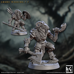 3D Printed Artisan Guild Gobor Warriors Set Rise of the Beastmen Set 28mm 32mm (Online Only)
