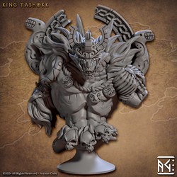3D Printed Artisan Guild Dwarf Berserkers Busts 28mm 32mm (Online Only)