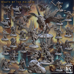 3D Printed Artisan Guild Malakim Vindicators Wrath of the Malakim Set 28mm 32mm (Online Only)