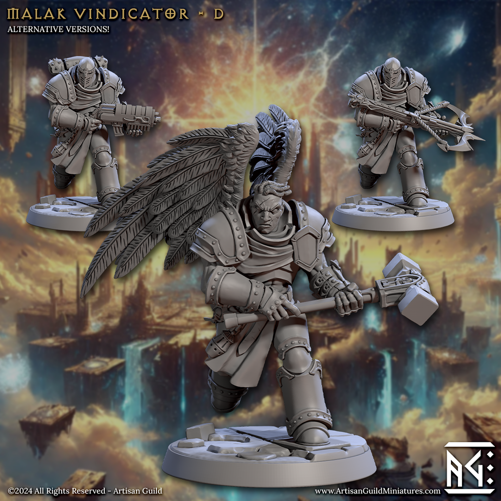 3D Printed Artisan Guild Malakim Vindicators Wrath of the Malakim Set 28mm 32mm (Online Only)