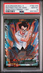 2018 DRAGON BALL SUPER WORLD MARTIAL ARTS DESTINED CNCLSN. HERO #TB2-045 PSA 10 (Online Order Only)