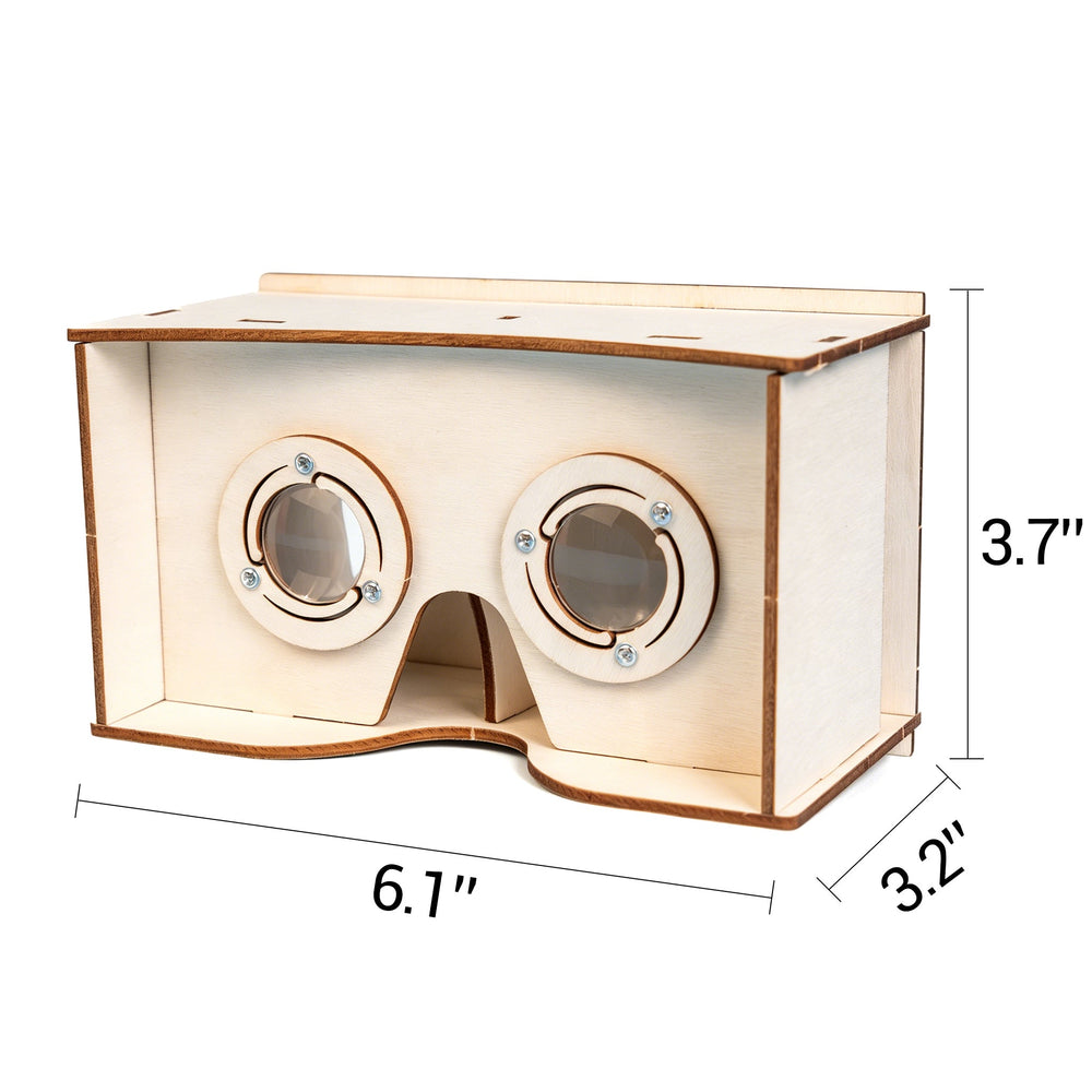 DIY Wooden VR Headset Kit – Build Your Own Smartphone Virtual Reality Viewer (ONLINE ORDER ONLY)