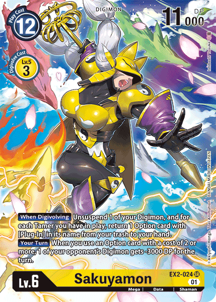 Sakuyamon [EX2-024] (Alternate Art) [Digital Hazard] (ONLINE ORDER ONLY)