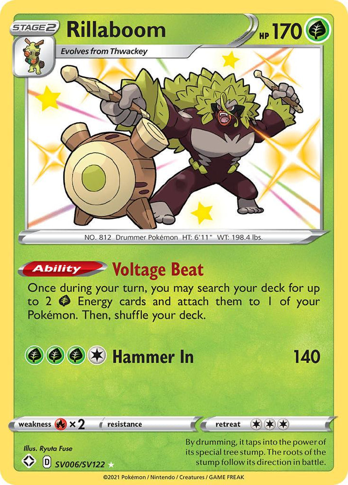 Rillaboom (SV006/SV122) [Sword & Shield: Shining Fates] (Online Only)