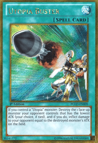 Utopia Buster [PGLD-EN009] Gold Secret Rare (ONLINE ORDER ONLY)