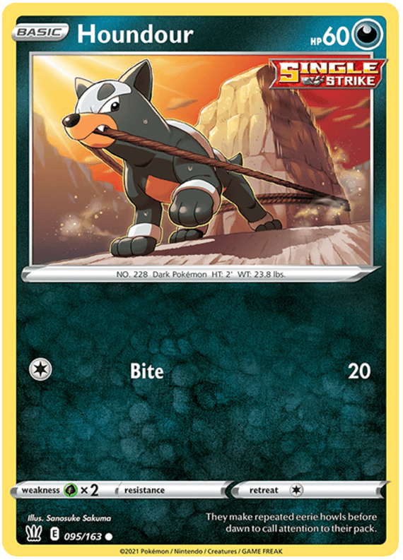 Houndour (095/163) [Sword & Shield: Battle Styles] (Online Only)