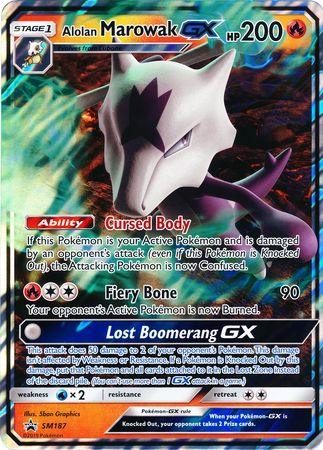 Alolan Marowak GX (SM187) (Jumbo Card) [Sun & Moon: Black Star Promos] (Online Only)