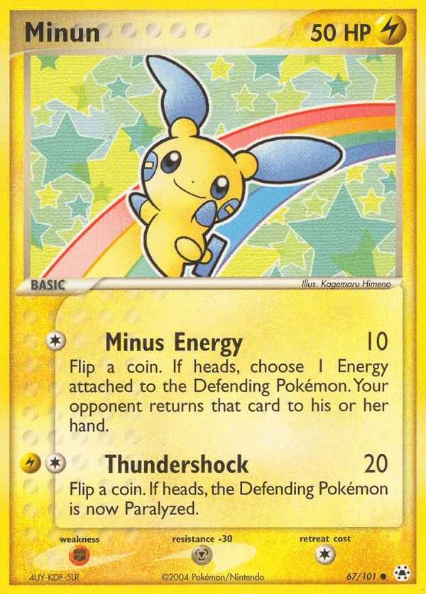 Minun (67/101) [EX: Hidden Legends] (Online Only)