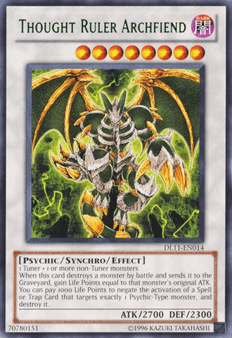 Thought Ruler Archfiend (Green) [DL11-EN014] Rare (ONLINE ORDER ONLY)
